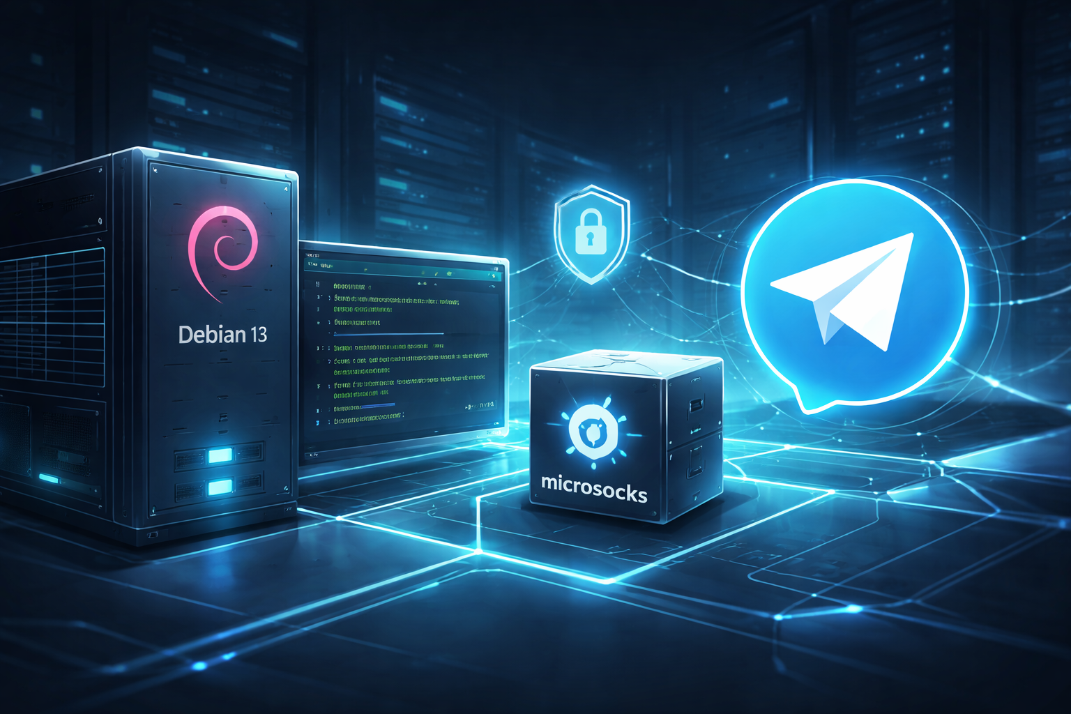 How to Install a SOCKS5 Proxy Server on Debian 13 for Telegram preview image